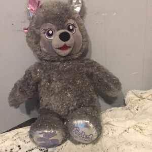 Limited Edition Build A Bear violet the Wolf